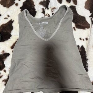 Wallflower Gray V-Neck Tank Top